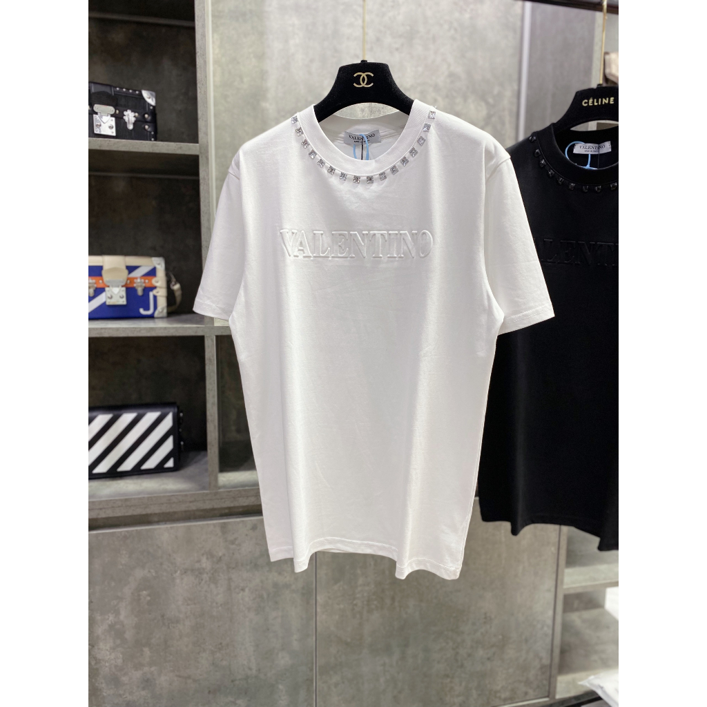 Áo Thun Nam Cổ Tròn In nổi VaLenTi premium cotton Hàng Siêu Cấp