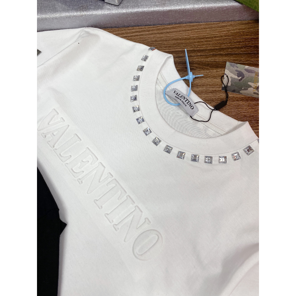 Áo Thun Nam Cổ Tròn In nổi VaLenTi premium cotton Hàng Siêu Cấp