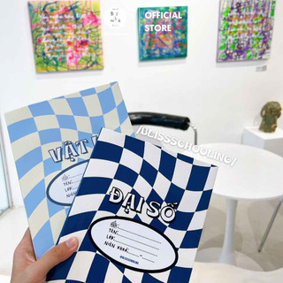 [LẺ] Giấy Bao Tập, Bao Vở, Bao Sách Theo Môn Học Checkerboard Cá Tính | By Blissschooling