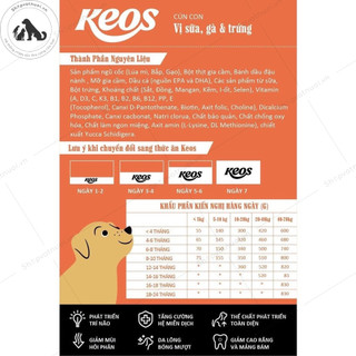 Thức Ăn Hạt Cho Chó Keos 1.5kg