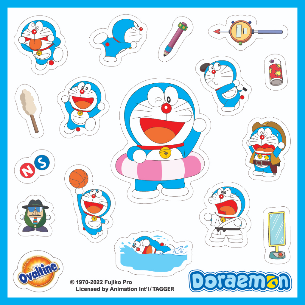 (QUÀ TẶNG KHÔNG BÁN) Set Sticker Hình Doraemon