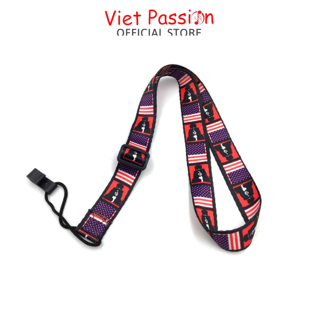 Dây đeo đàn ukulele dành cho mọi loại đàn có nhiều màu sắc không cần đục thùng VietPassion