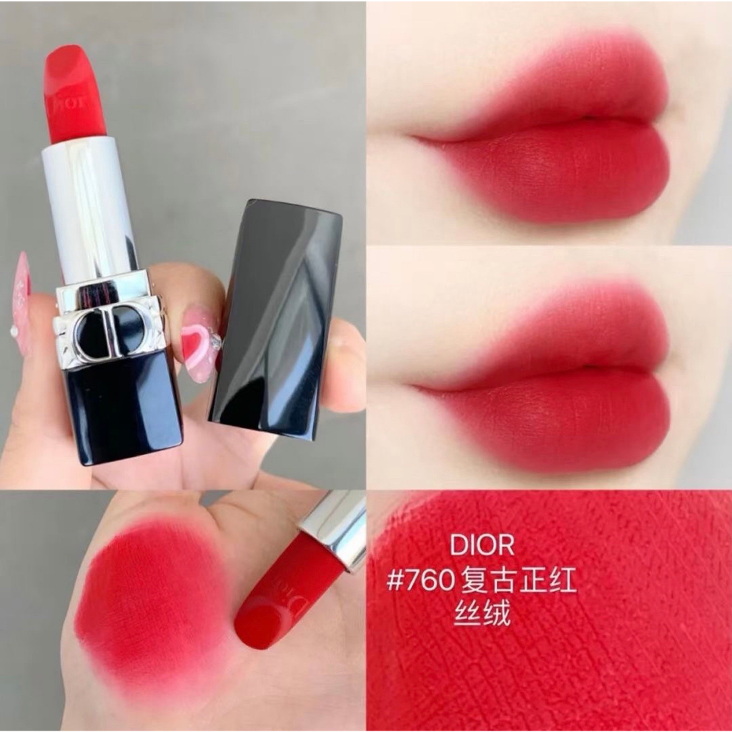 Son Dior 015 Cherry_Son Kem Dior Rouge Forever Liquid Lipstick Full Size, Hàng Chính Hãng