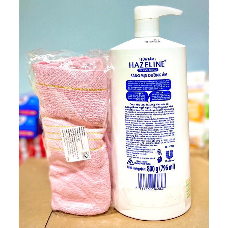 Sữa tắm Hazelin 800g/1kg