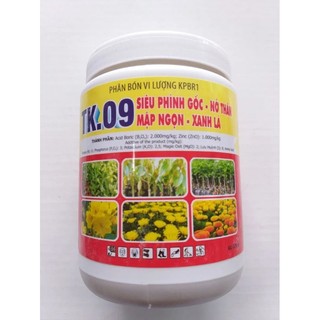 Phân bón vi lượng TK 09 Siêu phình gốc Nở thân mập ngọn xanh lá