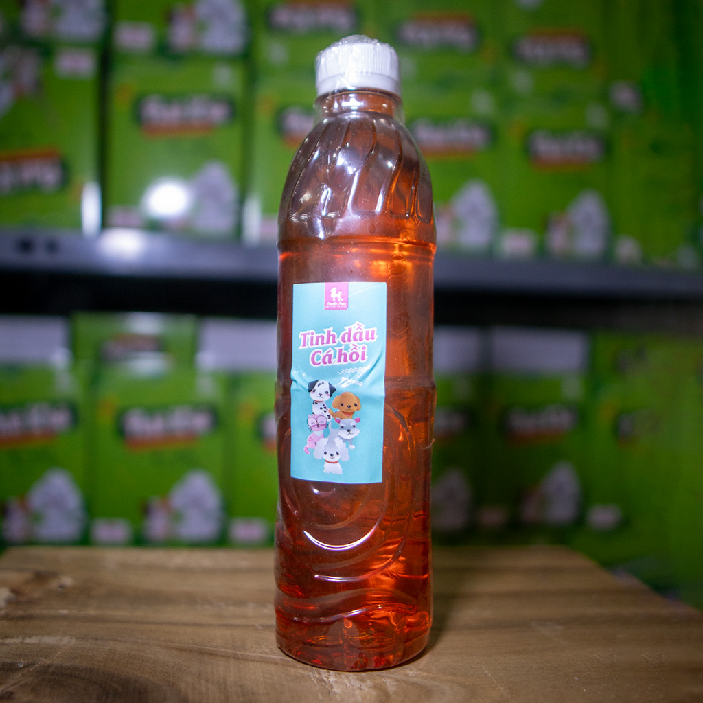Tinh Chất Dầu Cá Hồi Poodle Trần Thơm Ngon Bổ Dưỡng Chai 450ml