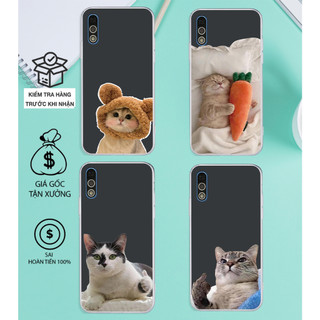Ốp lưng Vsmart BEE / BEE 3 / LIVE / STAR dẻo mềm in chú mèo cute bảo vệ camera