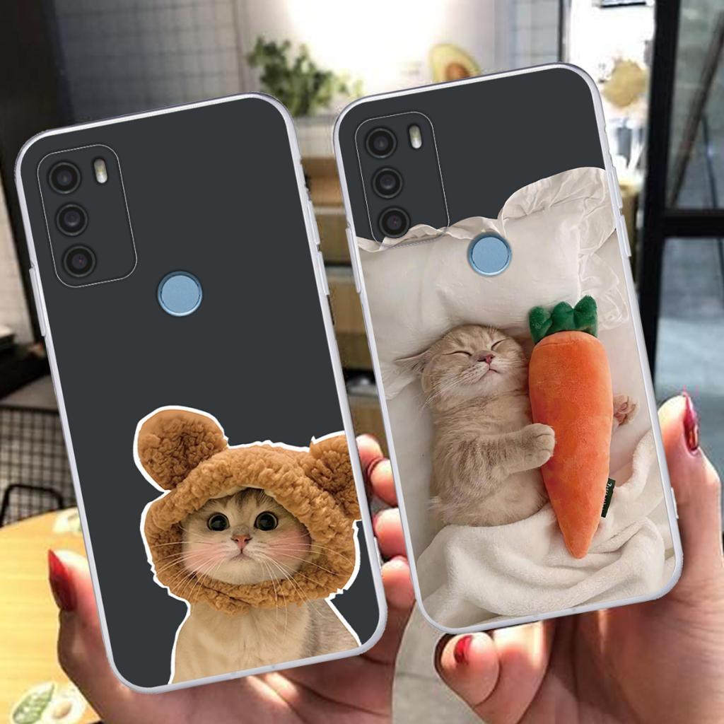Ốp lưng Vsmart Star 5 dẻo mềm in chú mèo cute bảo vệ camera