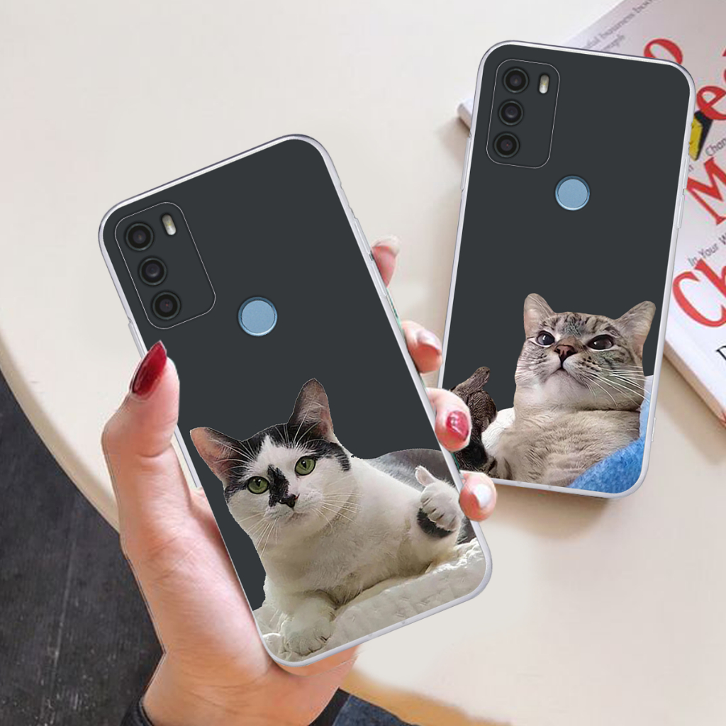 Ốp lưng Vsmart Star 5 dẻo mềm in chú mèo cute bảo vệ camera