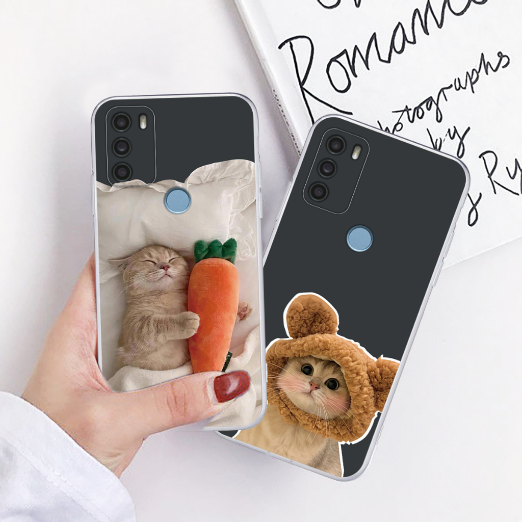 Ốp lưng Vsmart Star 5 dẻo mềm in chú mèo cute bảo vệ camera