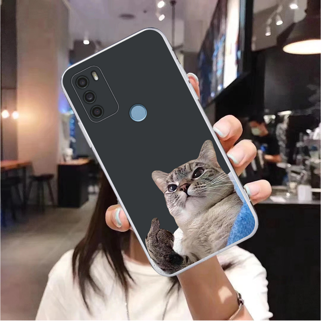 Ốp lưng Vsmart Star 5 dẻo mềm in chú mèo cute bảo vệ camera