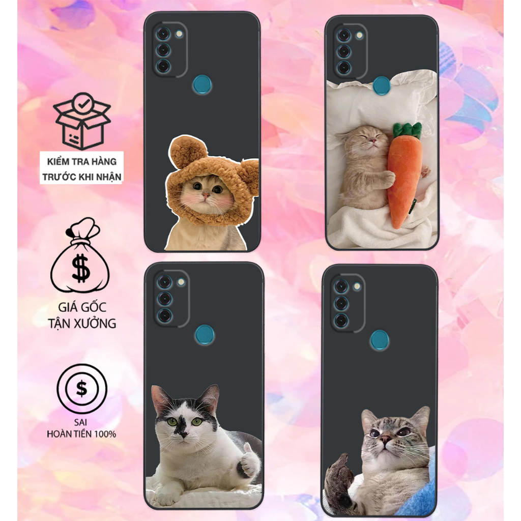 Ốp lưng Nokia C21 PLUS / Nokia C31 / G11 PLUS dẻo mềm in chú mèo cute bảo vệ camera