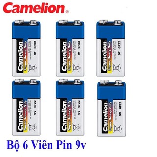 Combo 2 Viên / 6 Viên Pin 9V Camelion cho micro không dây