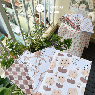 BROWN & BEIGE COLLECTION | Giấy Bao Tập, Bao Vở, Bao Sách Giáo Khoa, Style Hàn Quốc, Pastel Nâu Be | Đọc kĩ mô tả