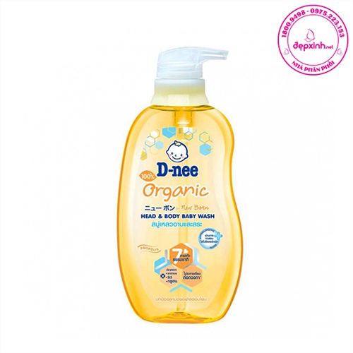 Sữa tắm gội toàn thân em bé Baby D-nee Organic Propolis mật ong