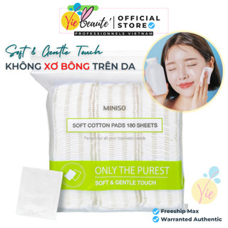 Bông tẩy trang Miniso Nhật Bản 100% cotton mềm mại