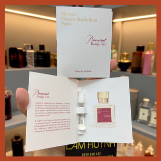 Vial Nước hoa BACCARAT ROUGE 540 Eau De Parfum 2ml