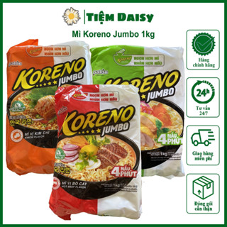 Combo 5 gói mì tôm Koreno jumbo vị bòcay/ gà/ kimchi