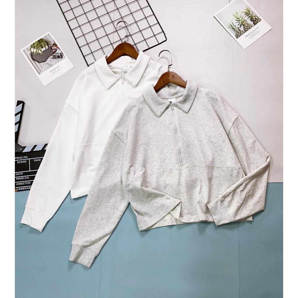 Áo Polo Croptop co giãn trắng công sở S77.SP012118