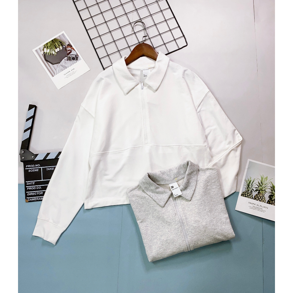 Áo Polo Croptop co giãn trắng công sở S77.SP012118