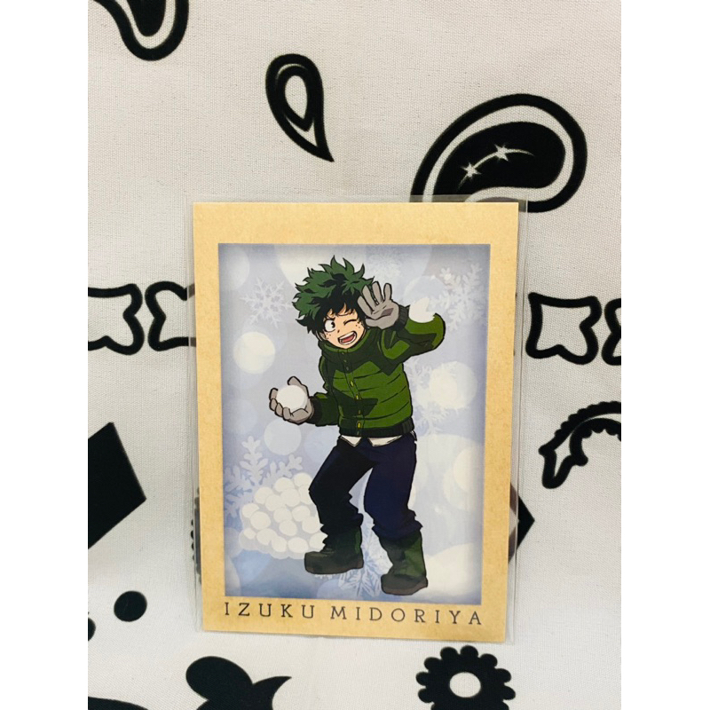 Card Deku Izuku mùa đông dễ thương