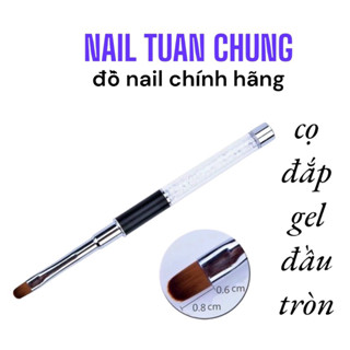 Cọ Đắp Gel Đầu Tròn , Bút Cán Đá [ HÀNG CHUẨN ]