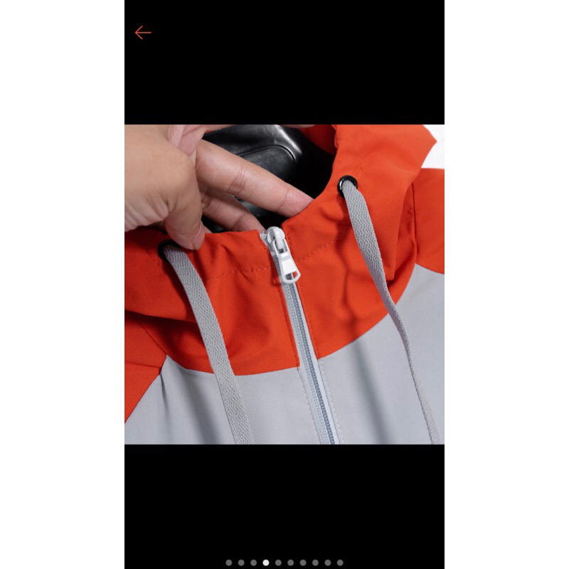 Áo gió phối màu nam nữ thời trang, áo khoác gió 2 lớp lót lưới