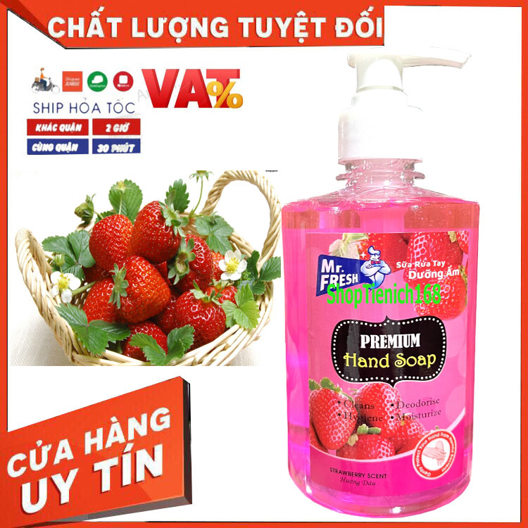 Nước rửa tay Khử mùi diệt khuẩn Mr.fresh 500ml Hương Nhài