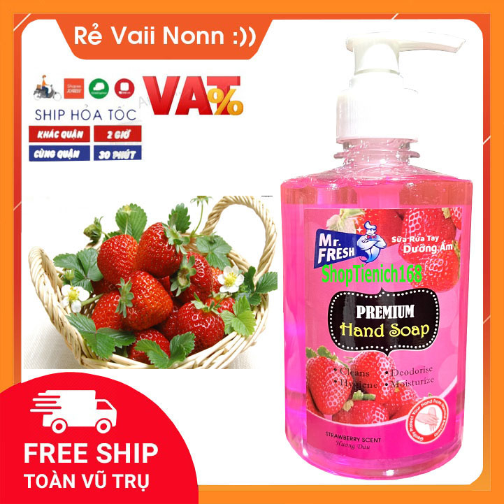 Nước rửa tay Khử mùi diệt khuẩn Mr.fresh 500ml Hương Nhài