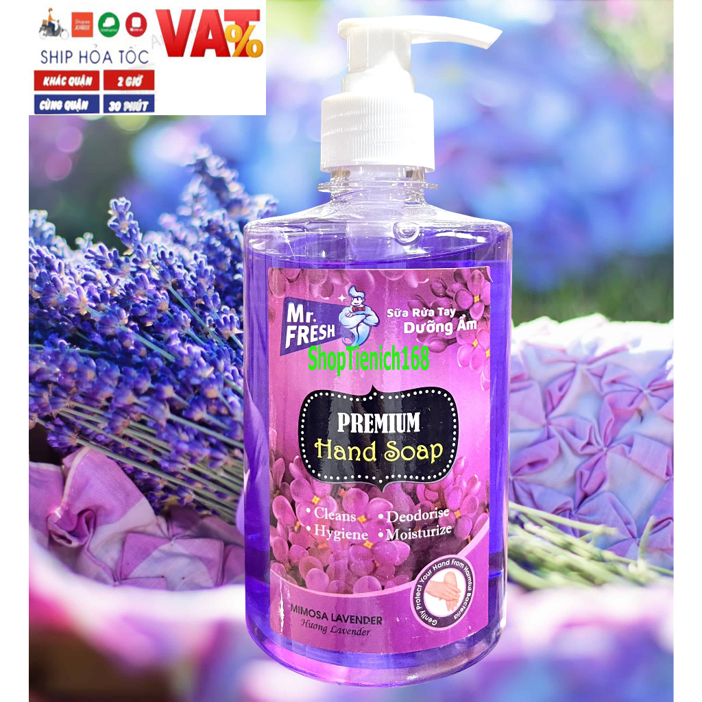 Nước rửa tay Khử mùi diệt khuẩn Mr.fresh 500ml Hương Nhài