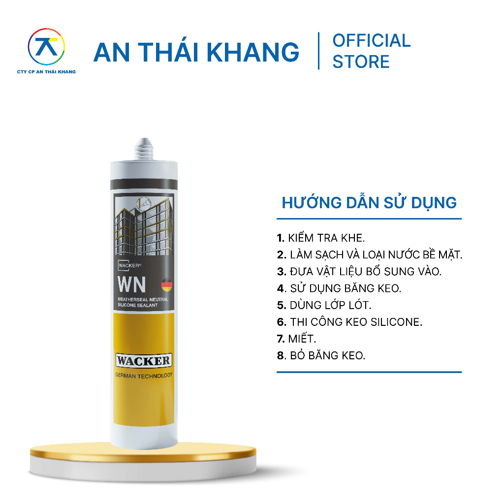 Keo Silicone Wacker WN
