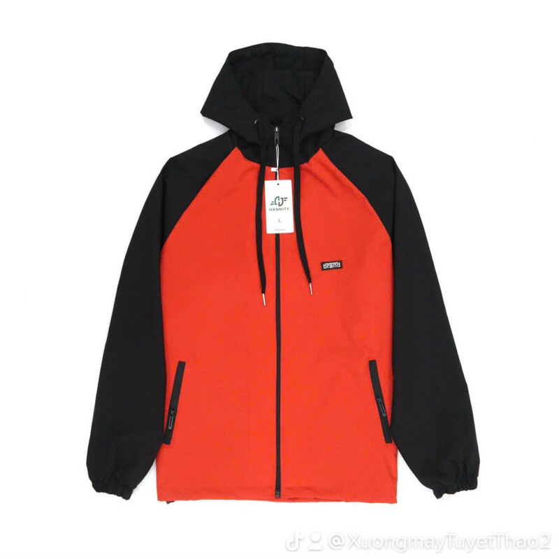 Áo gió phối màu nam nữ thời trang, áo khoác gió 2 lớp lót lưới