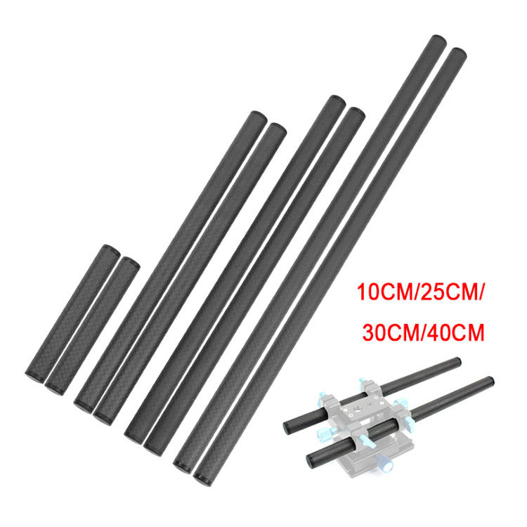 Bộ đũa sợi carbon 10cm 25cm 30cm 40cm hỗ trợ thanh ray trượt 15mm