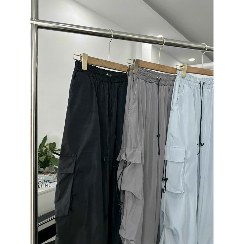 QUẦN DÙ unisex cho nam và nữ có dây rút