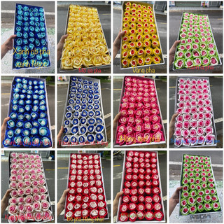 Hoa hồng sáp thơm 3 lớp pha màu