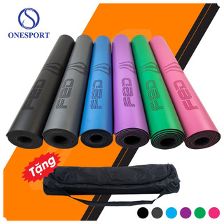Thảm Yoga FED-YG-01 chất liêu PU Cao su Cao Cấp - Tặng kèm túi vải