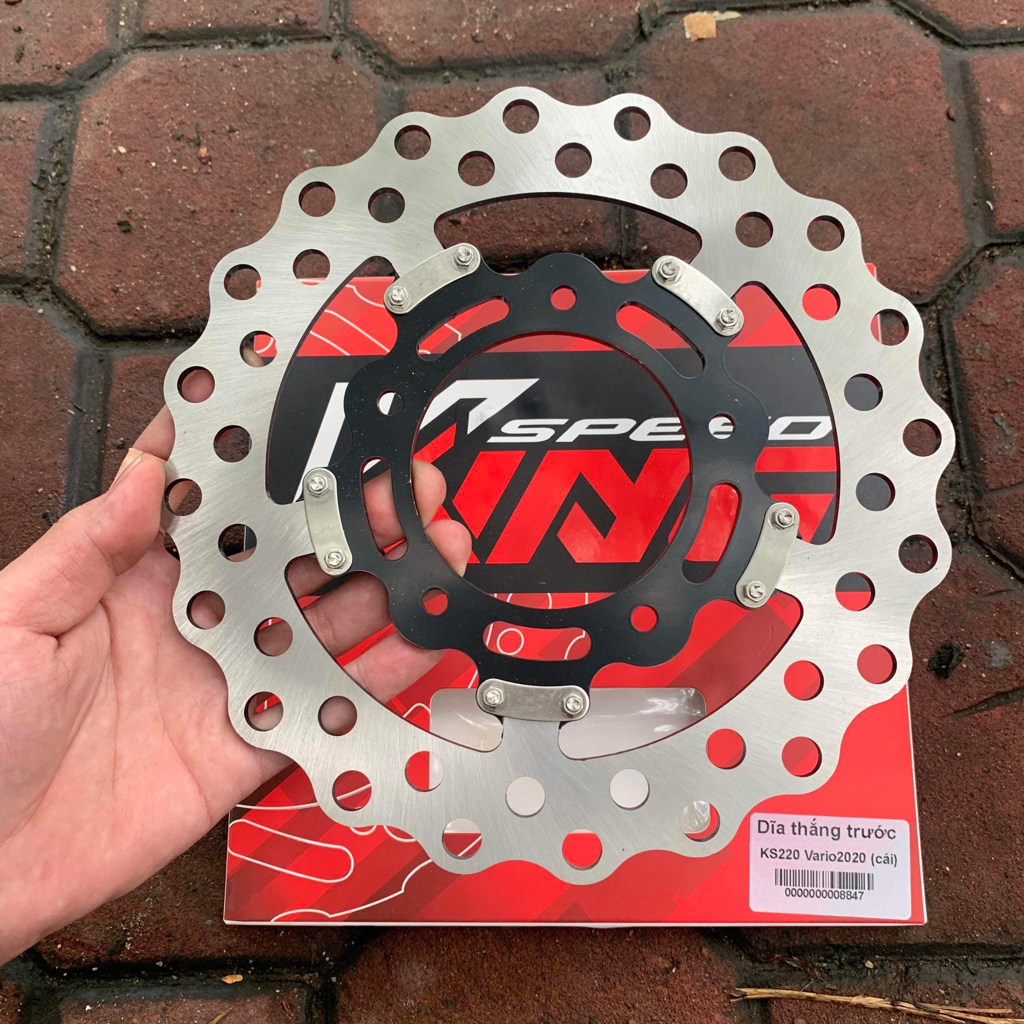 Đĩa thắng Kingspeed size 220mm dành cho mâm zin vario click 150 đời 2020