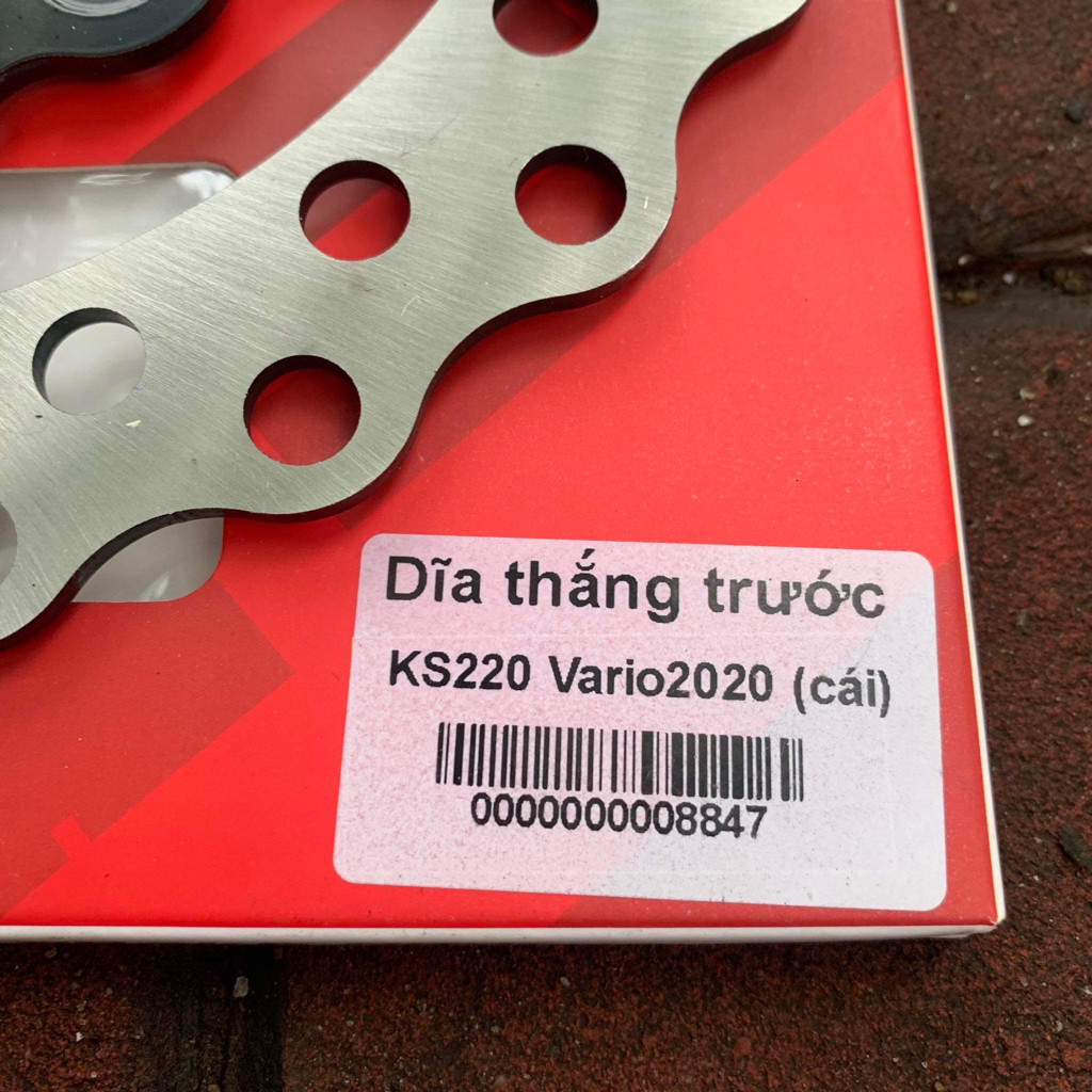 Đĩa thắng Kingspeed size 220mm dành cho mâm zin vario click 150 đời 2020