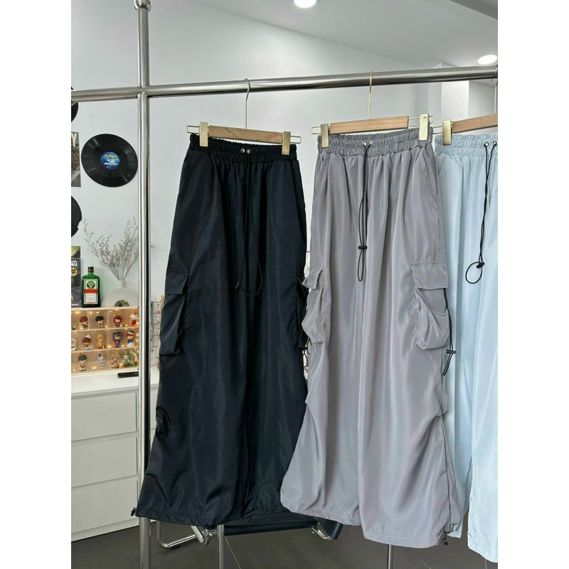 QUẦN DÙ unisex cho nam và nữ có dây rút