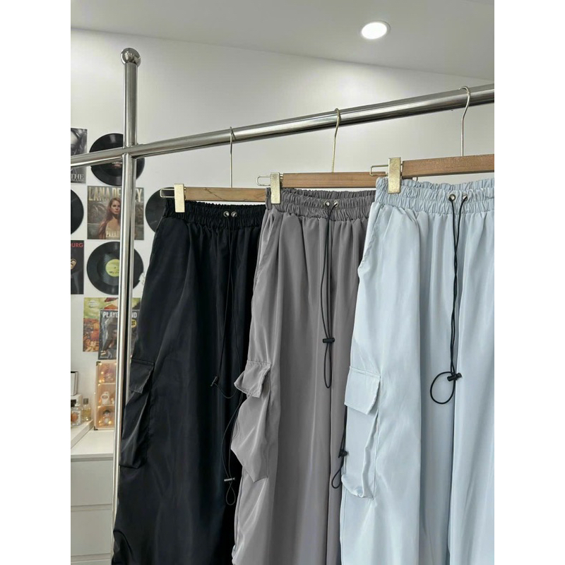 QUẦN DÙ unisex cho nam và nữ có dây rút