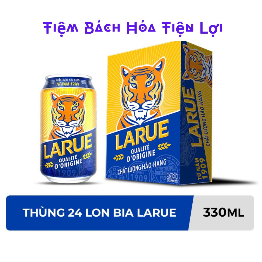 Thùng bia Larue vàng 24 lon 330ml mẫu mới