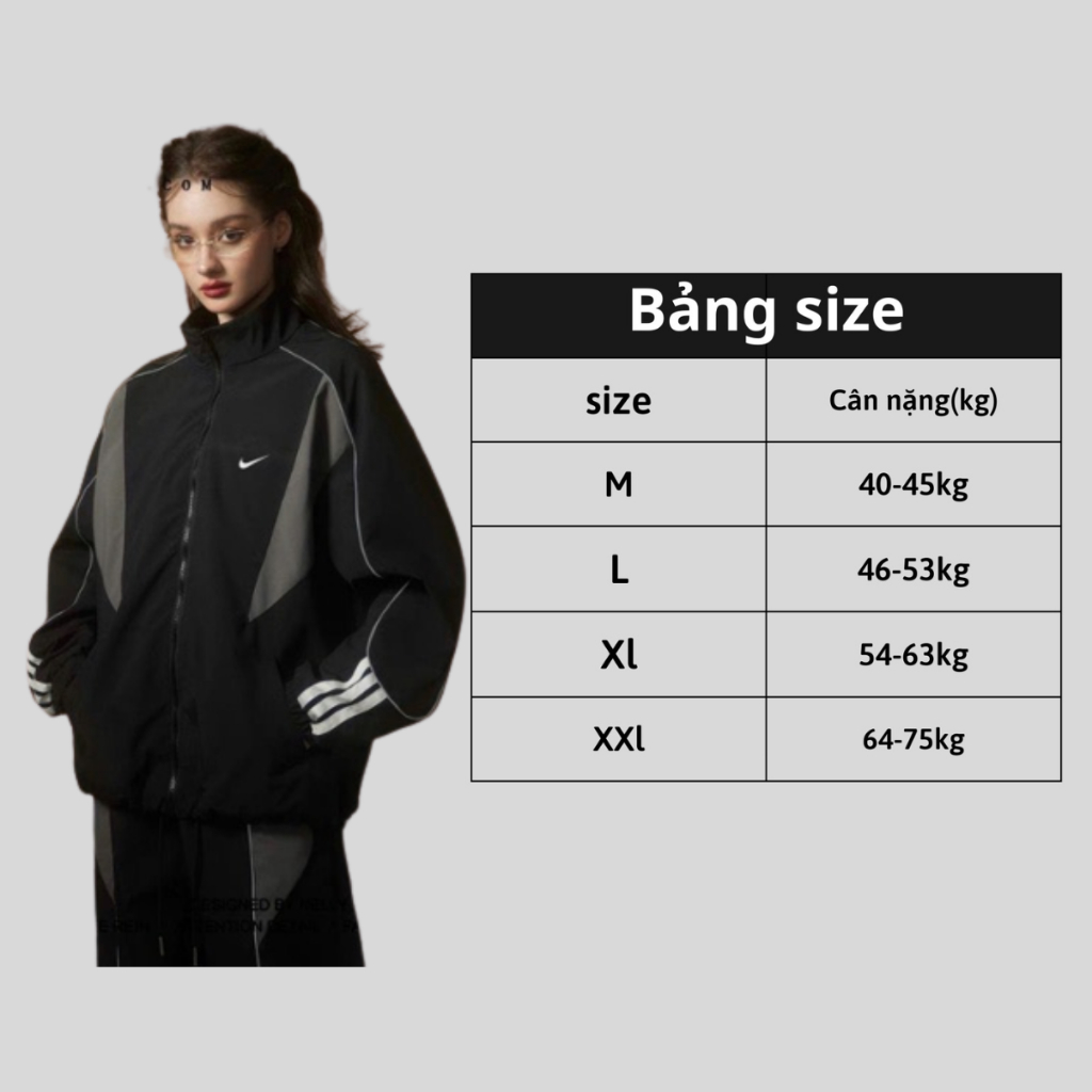 Áo khoác dù Nike cao cấp đôi nam nữ phong cách unisex chất dù 2 lớp dày dặn form rộng hàng chính hãng M79 Hight Bar
