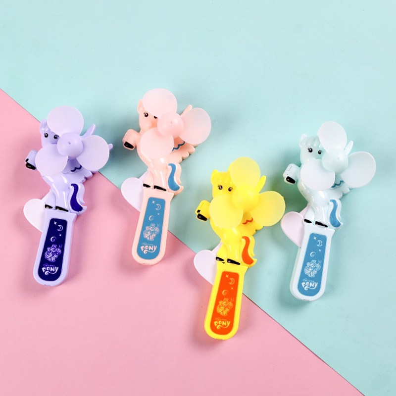 Quạt bóp tay hình thú dễ thương, Quạt cầm tay mini