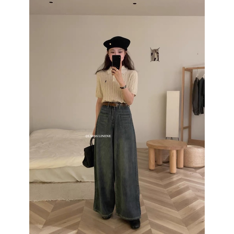 Áo len Polo vặn thừng logo Lianstore
