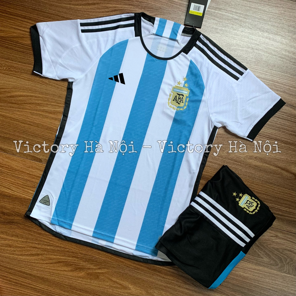 Áo Bóng Đá Đội Tuyển Argentina 2022 - Vải Polyester Gai Thái