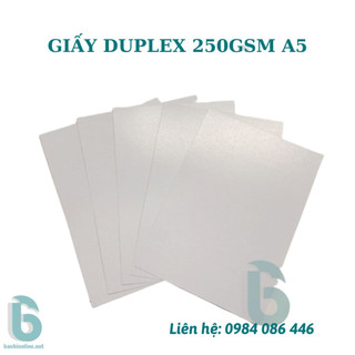 Giấy duplex định lượng 250gsm | giấy duplex khổ a4 trang trí làm hộp - baobionline