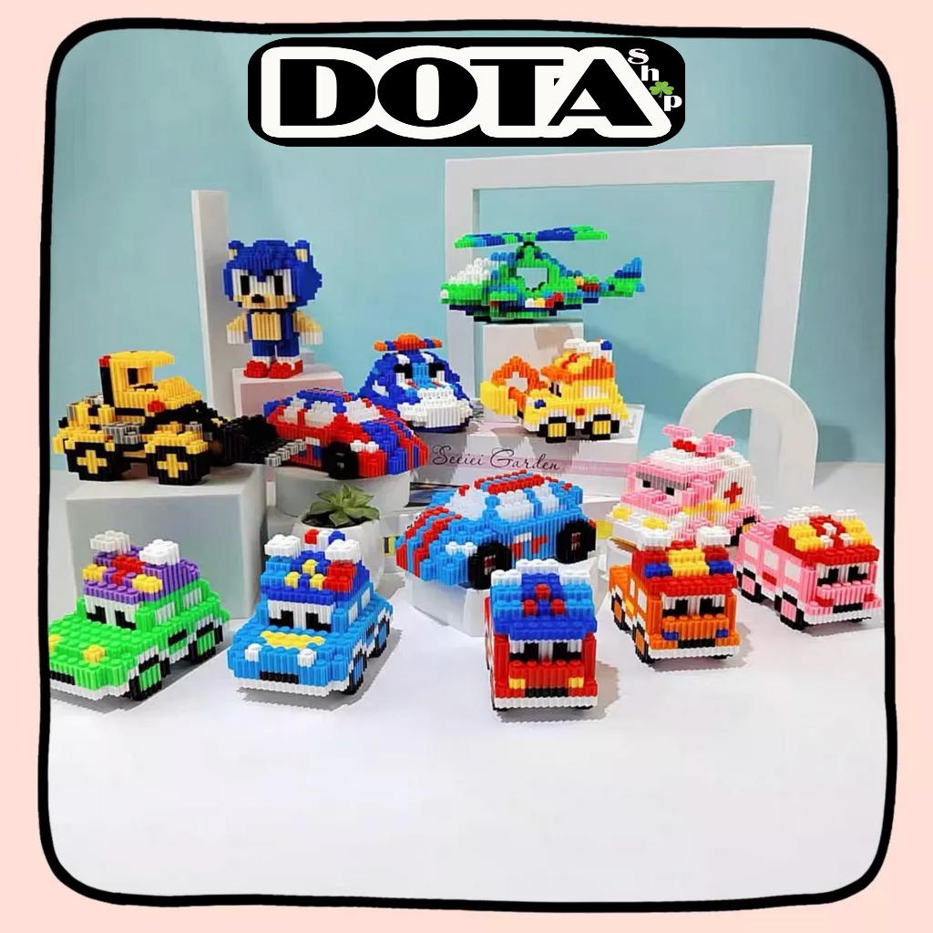 Mô Hình Lắp Ráp Trực Thăng & Các Loại Xe 3D Mini Dễ Thương Cho Bé, Đồ Chơi Các Phương Tiện Giao Thông