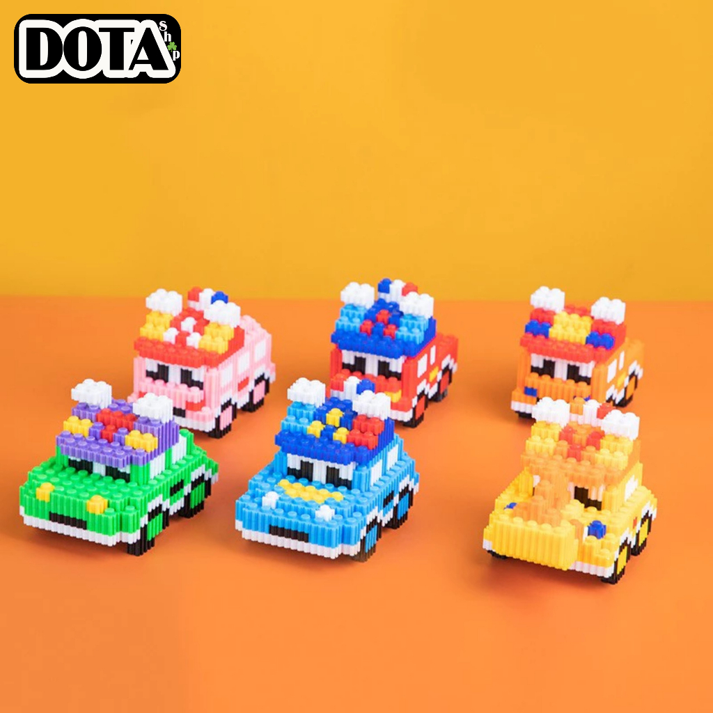 Mô Hình Lắp Ráp Trực Thăng & Các Loại Xe 3D Mini Dễ Thương Cho Bé, Đồ Chơi Các Phương Tiện Giao Thông