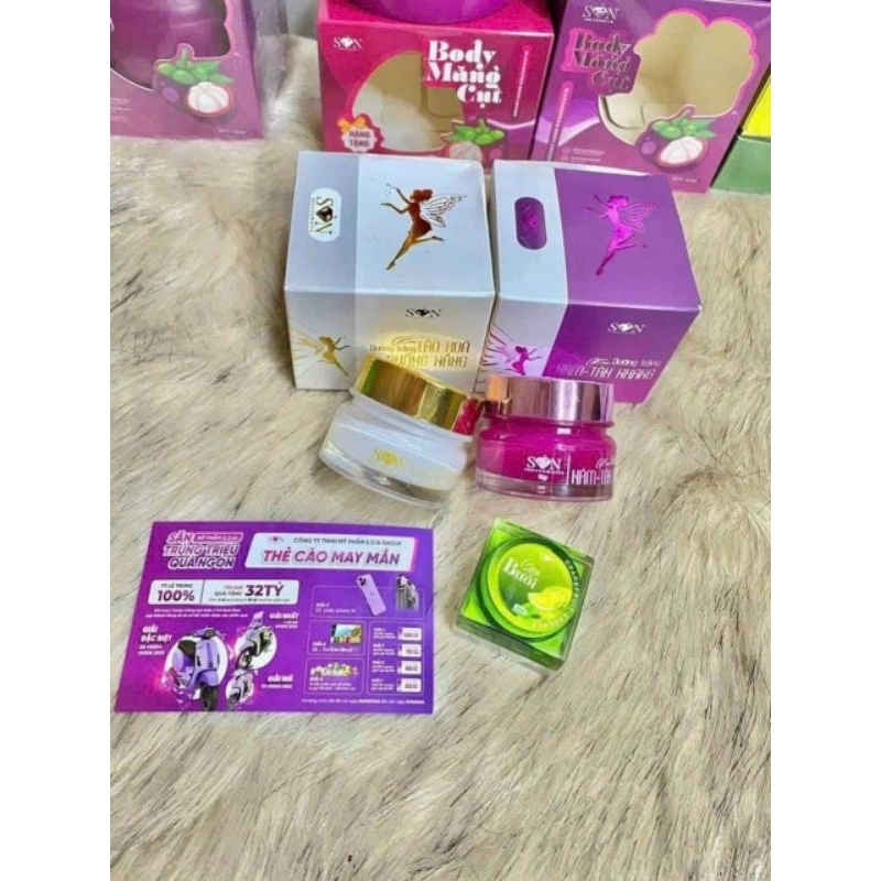 Combo Kem Face Son Nguyễn Tiên  - dưỡng trắng da,  giảm mụn nám tàn nhang