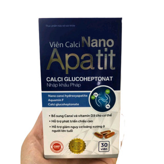 Viên calci nano apatit - lọ 30 viên